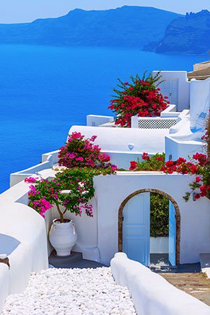 Leukste eilanden Europa: Santorini