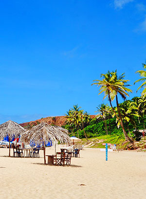 Hippiedorpje Pipa, Brazilië: strand