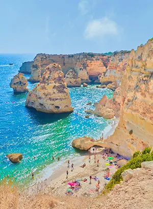 Carvoeiro, vissersplaatjes Algarve; strand