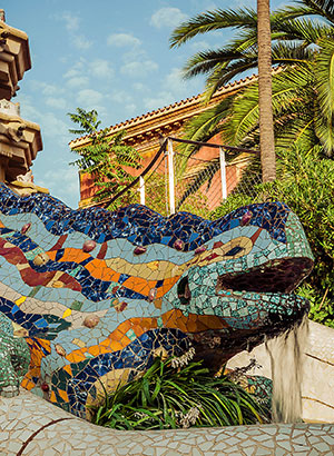 Alles over Parc Güell - salamander