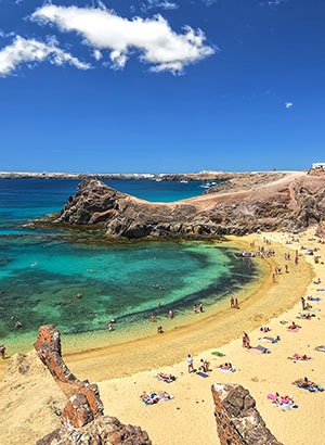 Bezienswaardigheden Lanzarote: Playas del Papagayos