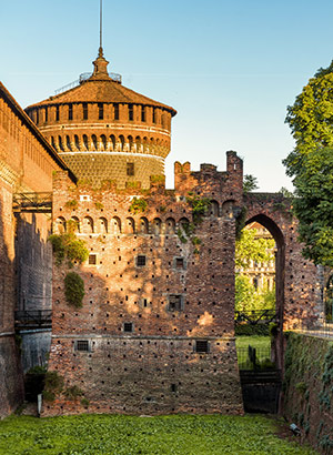 Mooiste kastelen Italië: Milaan, Castell Sforzesco
