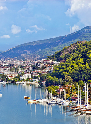 Fethiye haven, Turkije