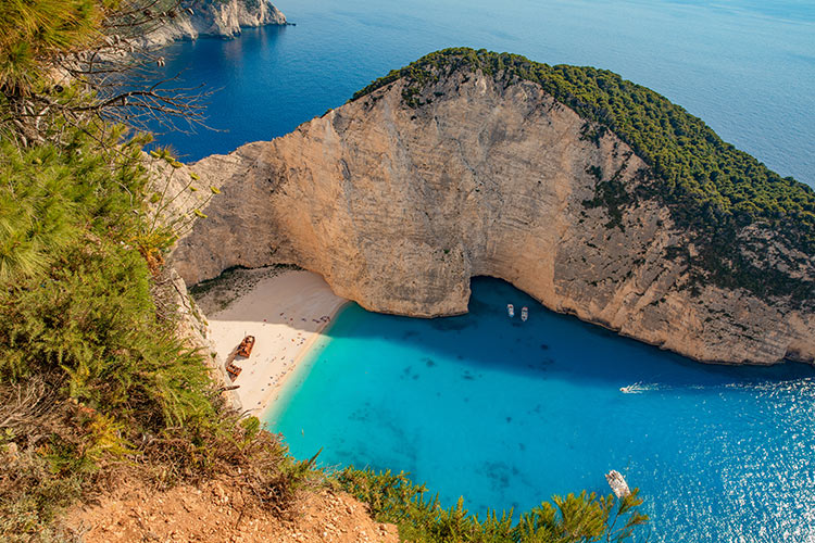 Bezienswaardigheden Zakynthos: scheepswrak Navagio Beach
