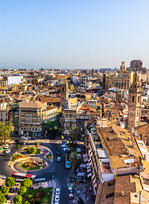 Oude centrum Valencia: pleinen
