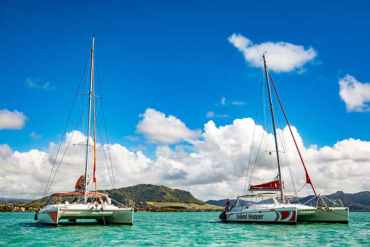 Wat te doen op Mauritius: catamaran