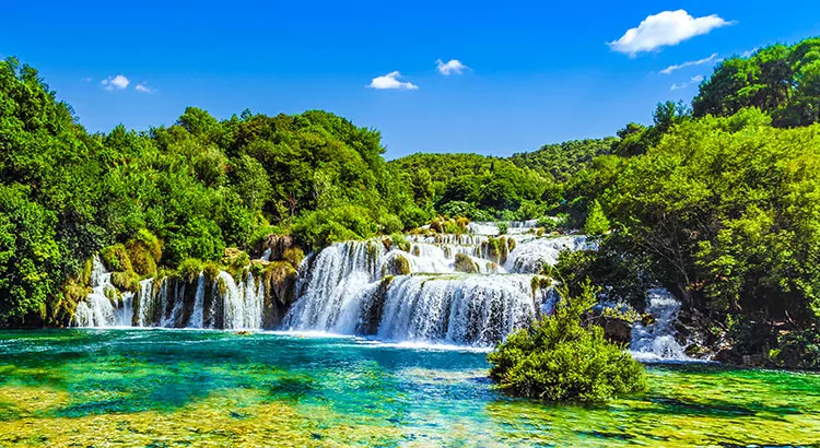 Krka Nationaal Park; wonderschone natuur in Kroatië