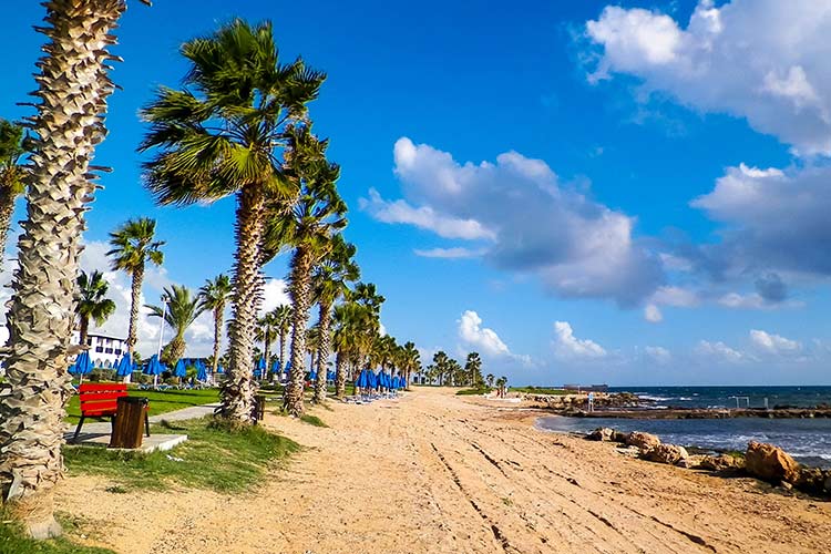 Paphos, Cyprus: strand