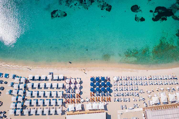 Mooiste stranden Mykonos: Ornos Beach