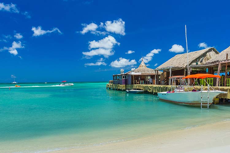 Zon in januari - Aruba