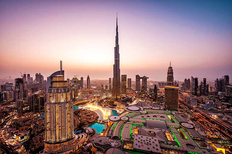 Zon in januari - Dubai