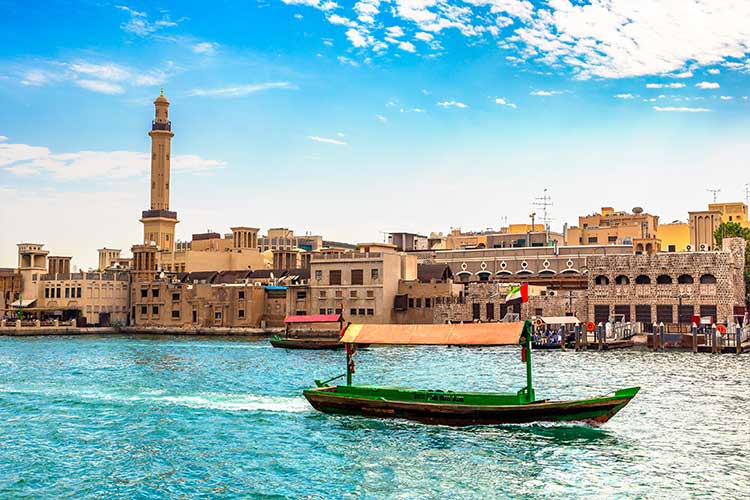 Dubai Old Town, bootje abra