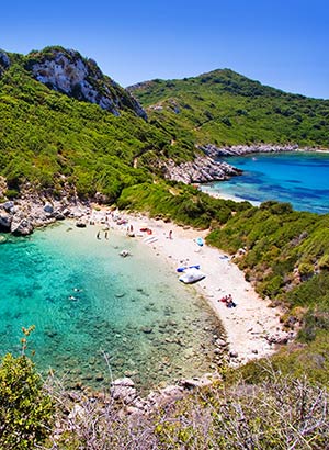 Wat te doen op Corfu: stranden hoppen