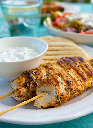 Griekse keuken - souvlaki