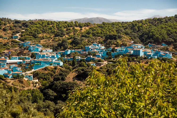 Júzcar, Smurfendorpje Andalusië