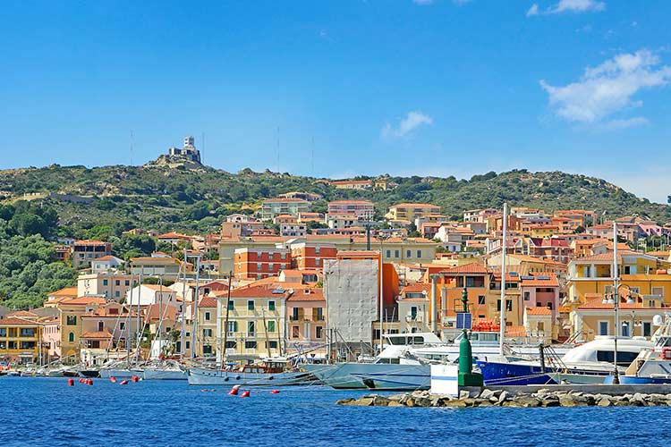 La Maddalena, Sardinië: haven