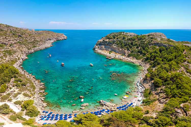 Mooiste stranden Rhodos - Anthony Quinn