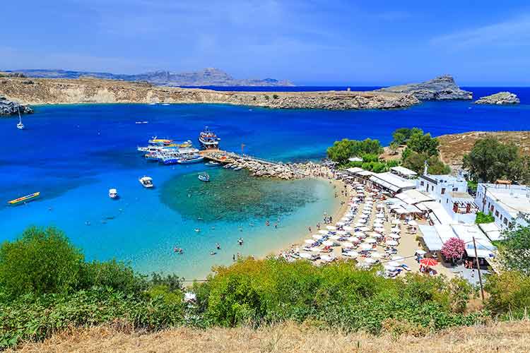 Mooiste stranden Rhodos - Lindos