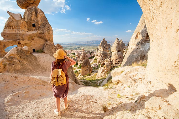 Cappadocië Turkije: feeënschoorstenen