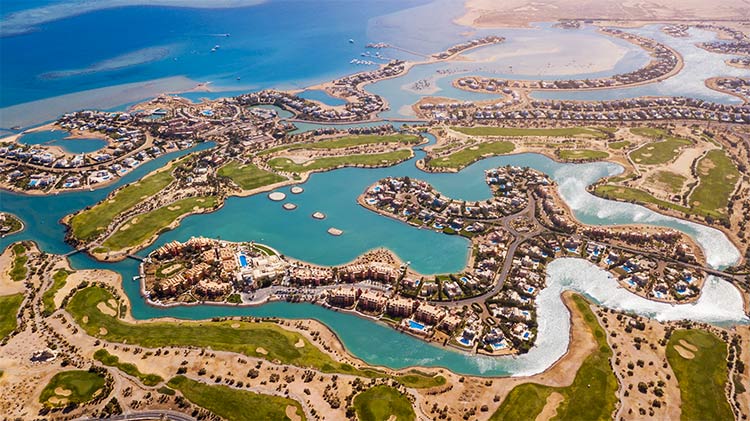 Badplaatsen Egypte: El Gouna