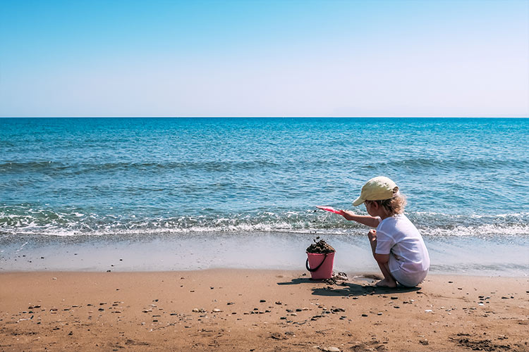 Kreta met kinderen: strand