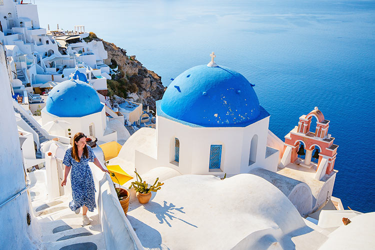 Droomvakantie Blue Monday: Santorini