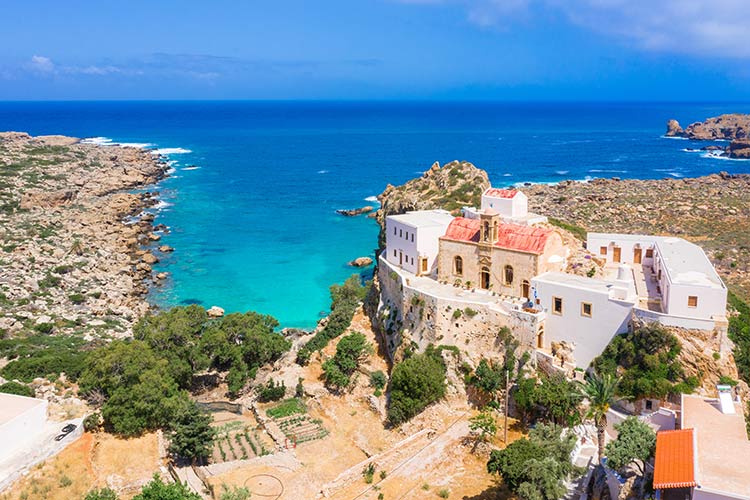 Elafonissi Beach, Kreta: klooster