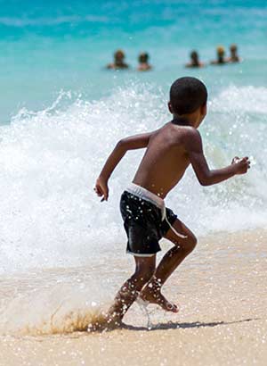 Kaapverdië met kinderen - strand