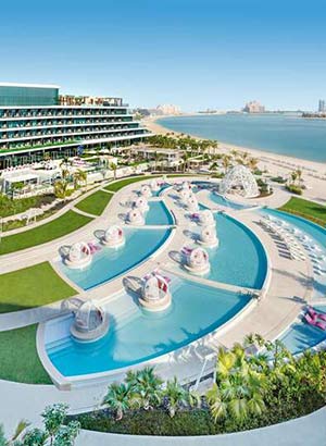 Mooiste hotels Dubai: W Dubai Palm