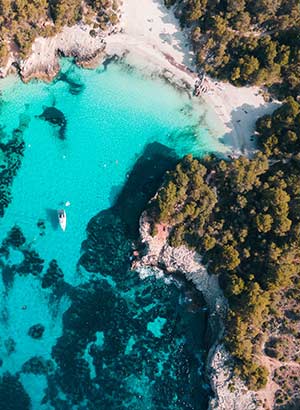 Bezienswaardigheden Menorca: strand Cala en Turqueta