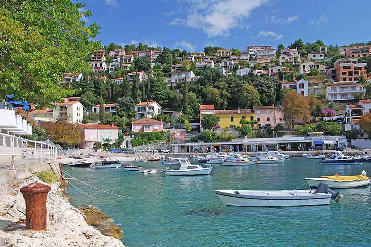 Badplaatsen Kroatië - Rabac