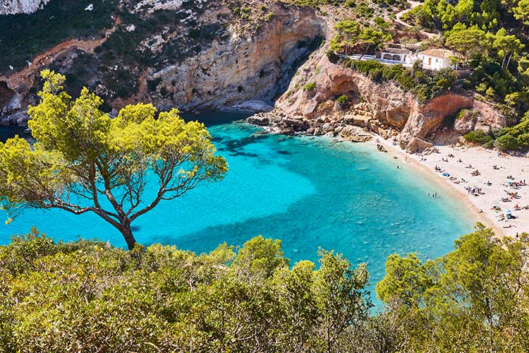 Mooiste stranden Costa Blanca: Platja de Granadella