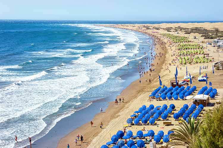Badplaatsen Europa - Playa del Ingles