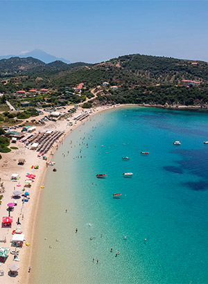 Mooiste stranden Chalkdiki: Amolianí