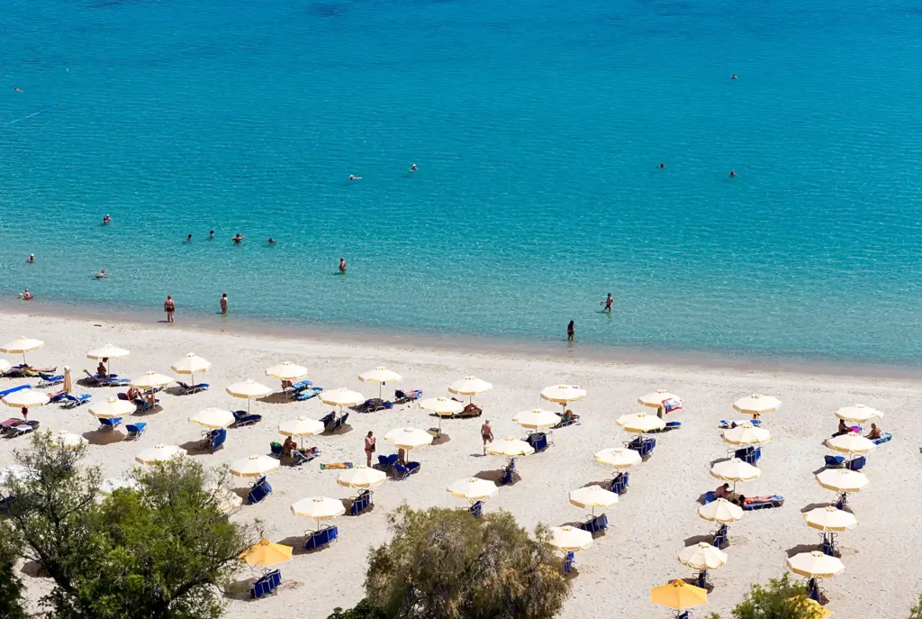 Mooiste stranden Chalkidiki: Kallithea Beach