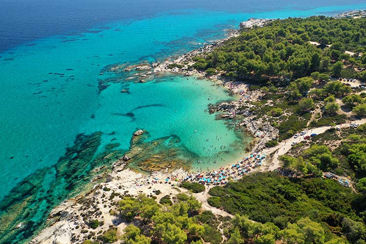 Mooiste stranden Chalkidiki: Kavourotripes Beach