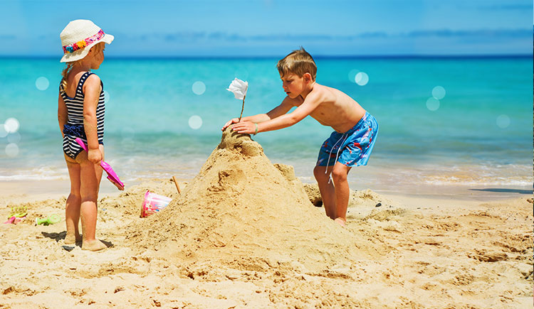 Gran Canaria met kinderen: spelen op het strand