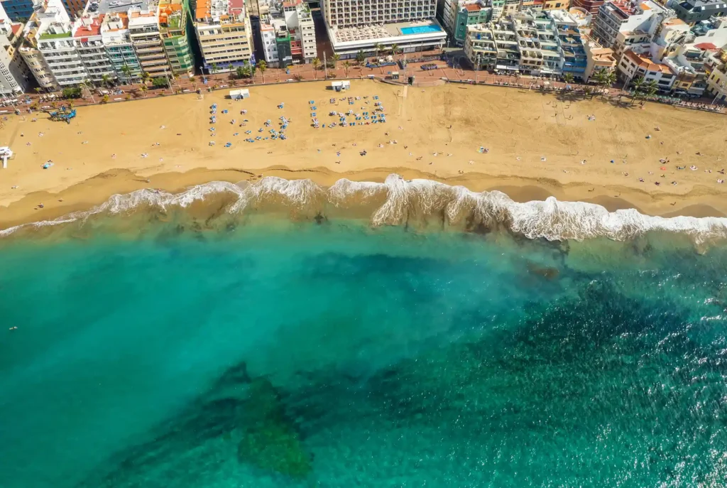 Mooiste stranden Gran Canaria: Playa de las Canteras