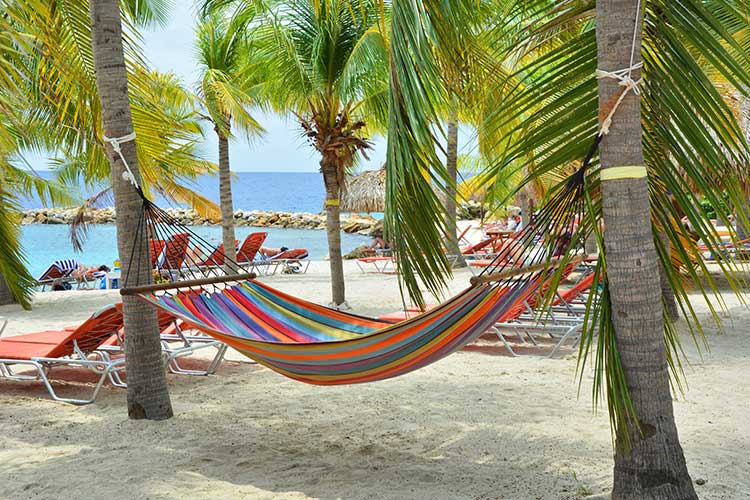 Zon in december - Curaçao