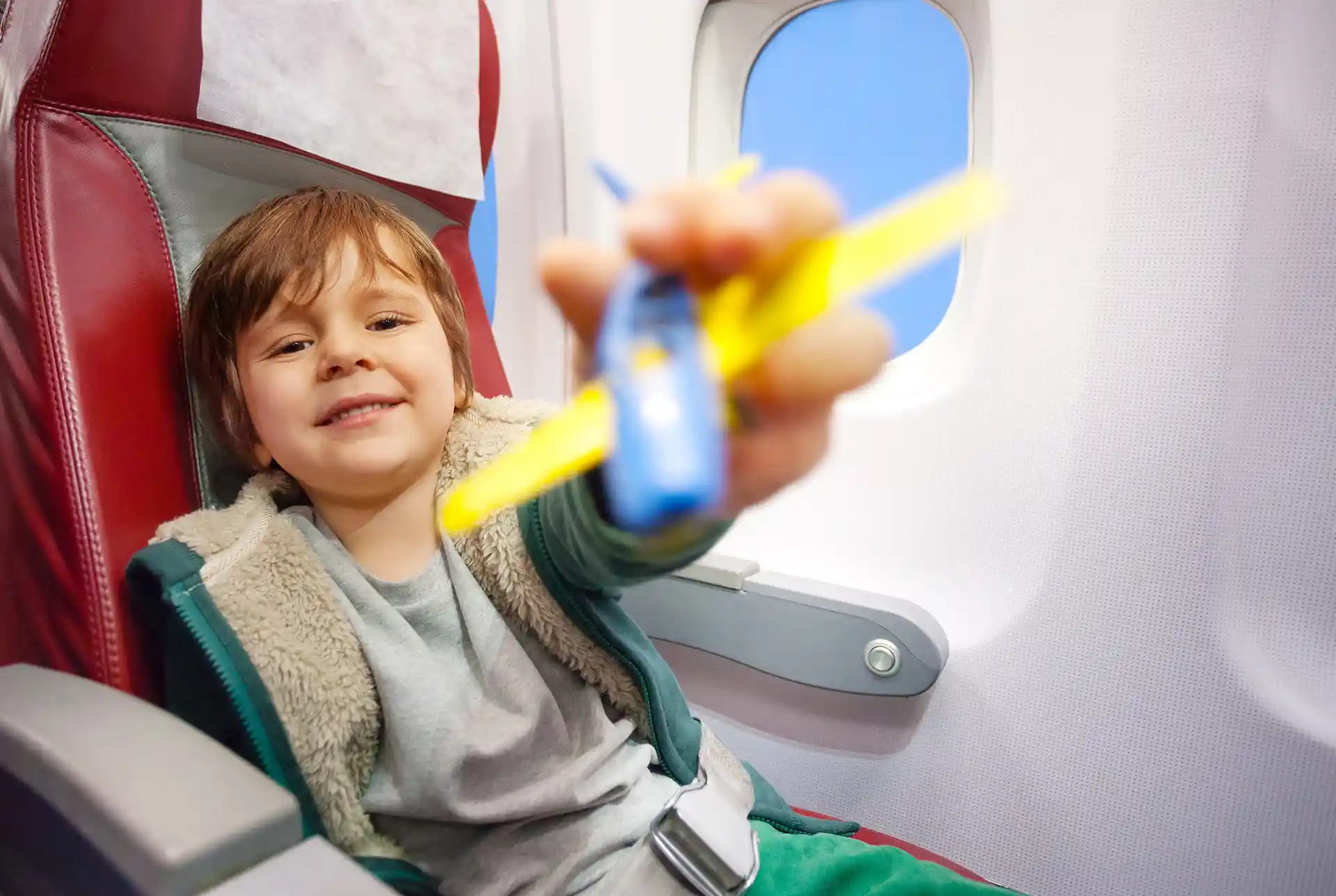 Vliegen met kinderen speelgoed
