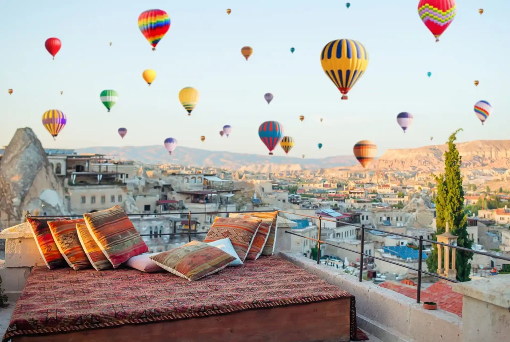 Cappadocië turkije: luchtballonnen