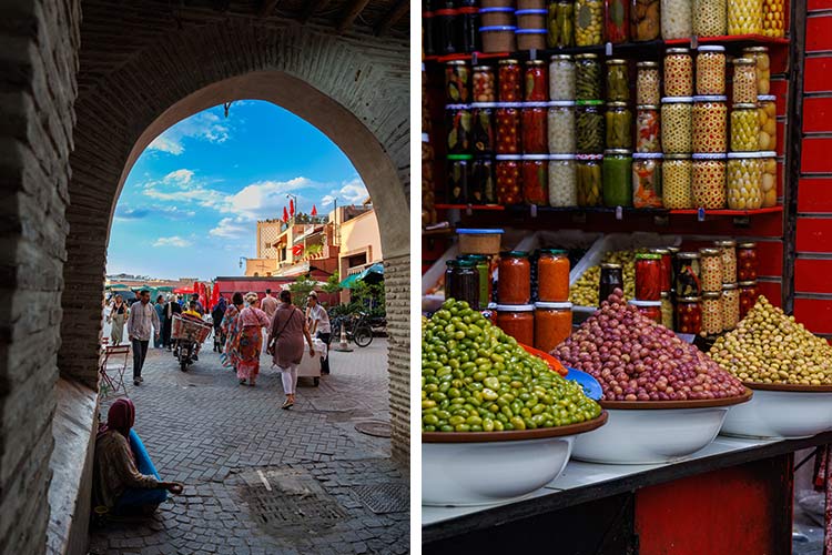 Waar vind je de souks in Marrakech?