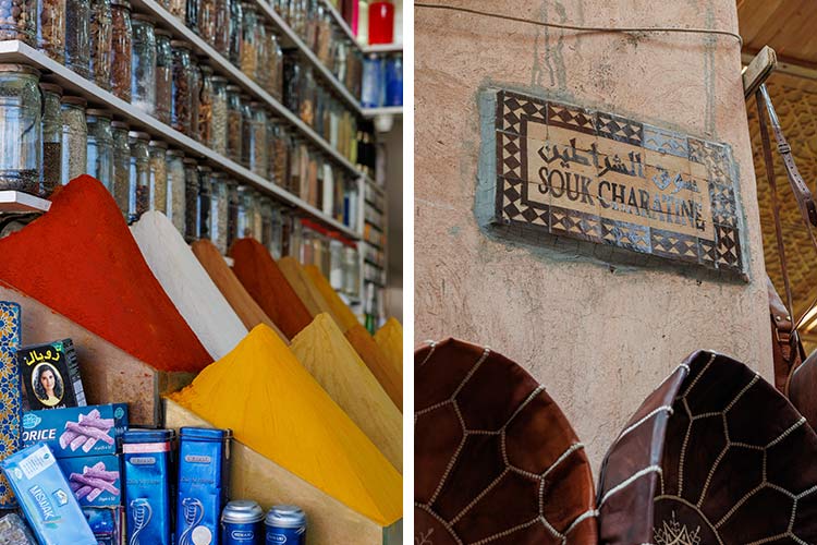 Verschillende souks Marrakech