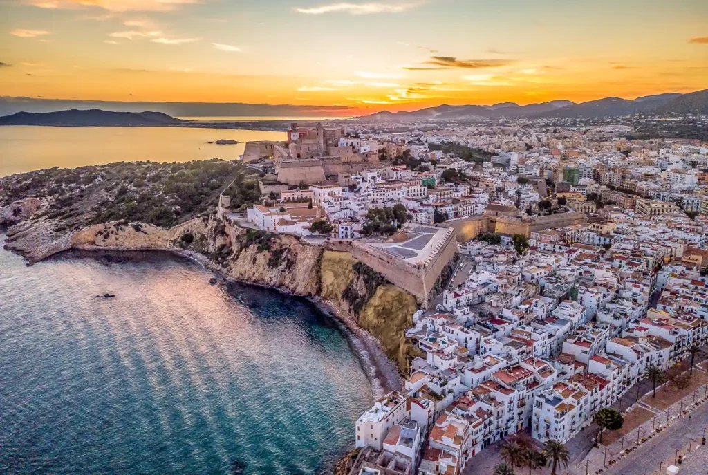 Dalt Vila Ibiza, zonsondergang