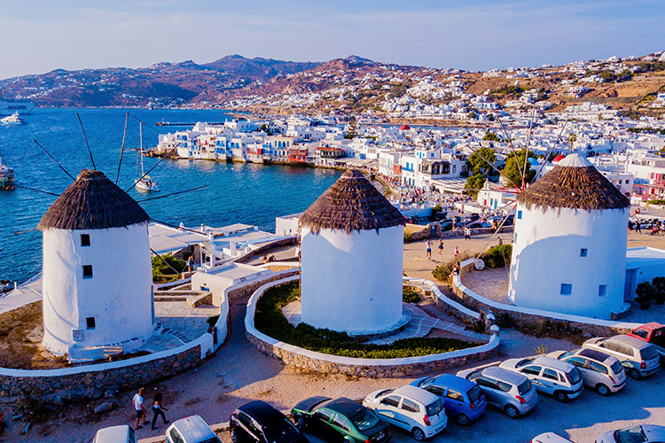 Bezienswaardigheden Mykonos: windmolens