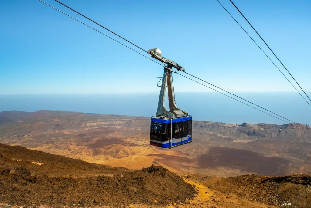 Nationaal park Teide Tenerife, kabelbaan