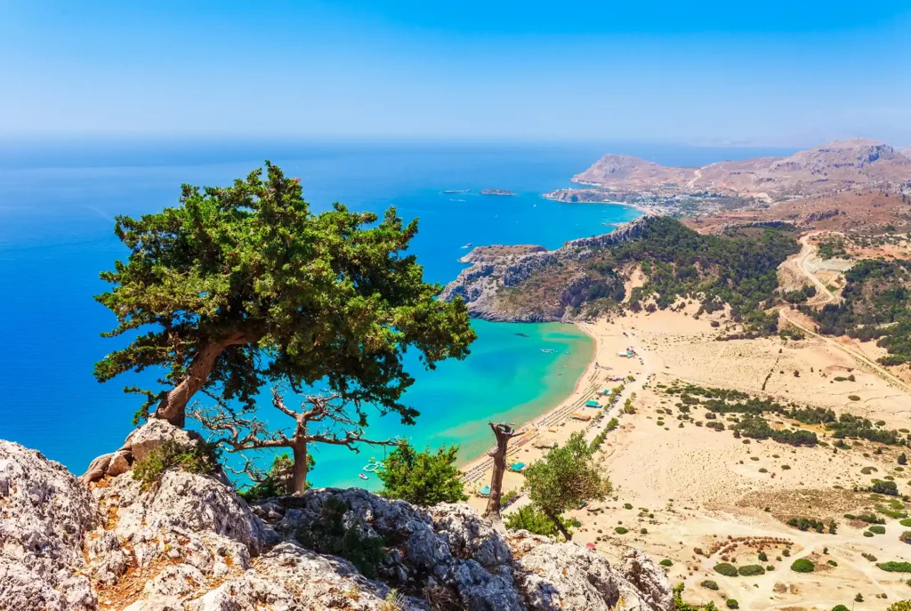 Mooiste stranden Rhodos - Tsambika Beach