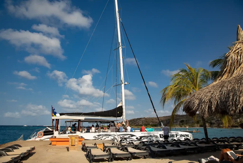 Excursie Klein Curaçao, boot