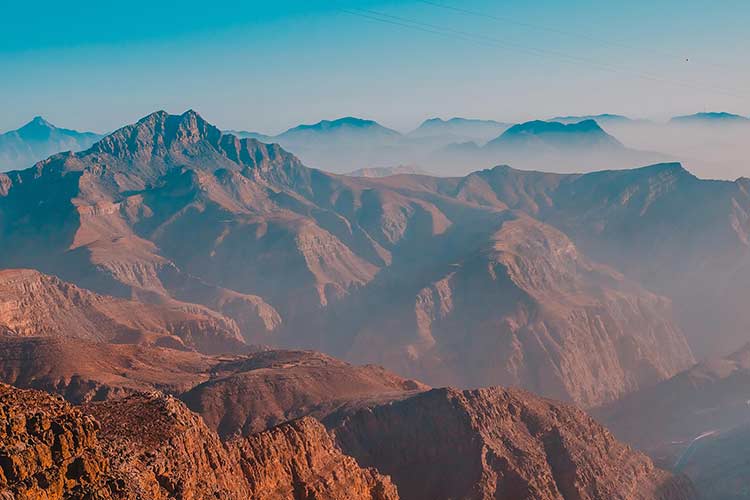Winterzon Ras al Khaimah strand: Jebel Jais