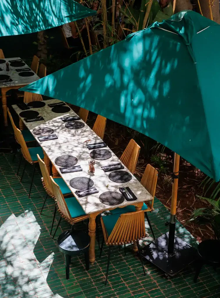 Rooftopbars en restaurants Marrakech: Le Jardin